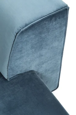 Hörnsoffa Infinity - Petrol Sammet Höger, 306x182cm - KARE Design