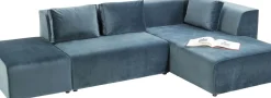 Hörnsoffa Infinity - Petrol Sammet Höger, 306x182cm - KARE Design