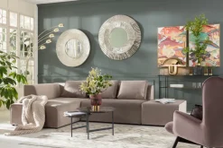 Hörnsoffa Infinity - Taupe Sammet Vänster, 306x182cm - KARE Design