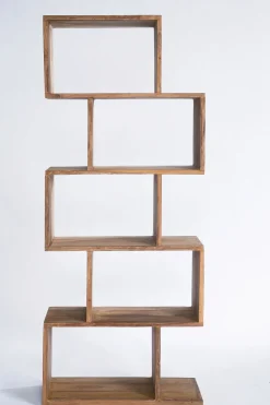 Hylla Authentico Zick Zack - Bokhyllla i Massivt Trä, 150x60cm - KARE Design