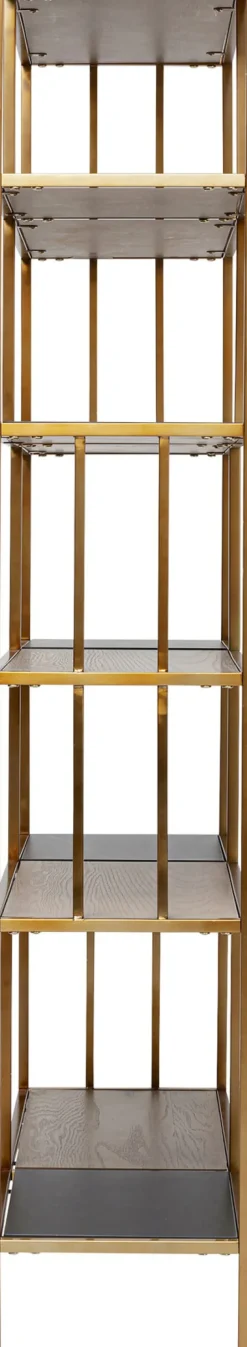 Hylla Cesaro - Öppen Bokhylla i Mässing, 170x90cm - KARE Design