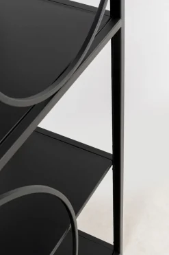 Hylla Circle - Öppen Bokhylla Svart, 200x100cm - KARE Design