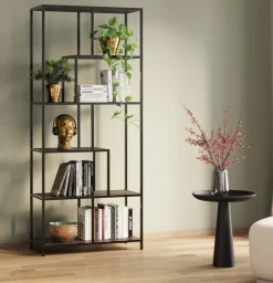 Hylla Loftie - Svart, 77x185cm - KARE Design