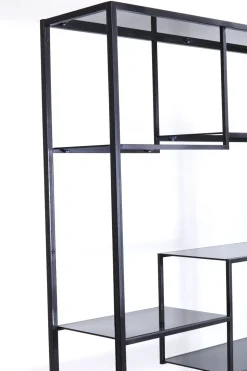 Hylla Loft - Öppen Bokylla i Svart, 195x115cm - KARE Design
