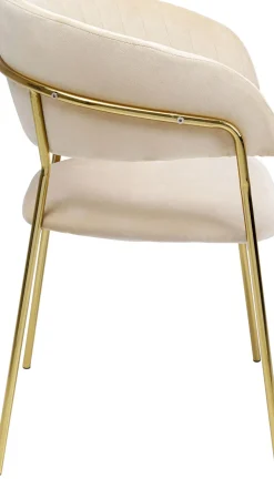 Karmstol Belle - Cremevit Stol med Armstöd, 2 Set - KARE Design