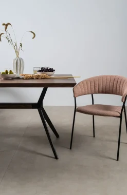 Karmstol Belle - Stol med armstöd, Puder, 2-set - KARE Design