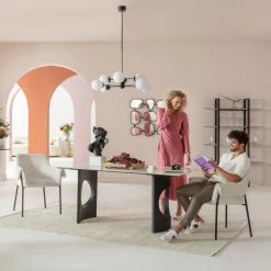 Karmstol Bess - Stol med armstöd, Off white - KARE Design