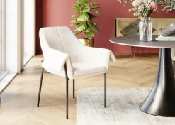 Karmstol Bess - Stol med armstöd, Off white - KARE Design