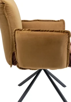 Karmstol Chelsea - Brun Stol med Armstöd - KARE Design