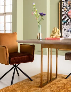 Karmstol Chelsea - Brun Stol med Armstöd - KARE Design