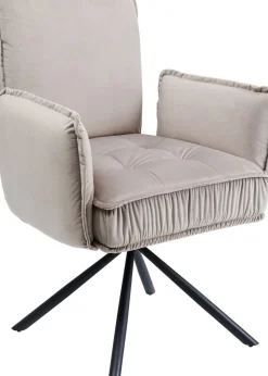 Karmstol Chelsea - Grå Stol med Armstöd - KARE Design
