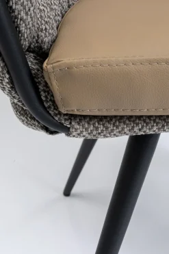 Karmstol Knot Tweed - Stol med Armstöd Greige - KARE Design