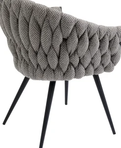 Karmstol Knot Tweed - Stol med Armstöd Greige - KARE Design