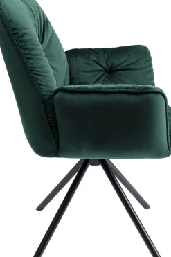 Karmstol Mila - Grön Stol med Armstöd - KARE Design