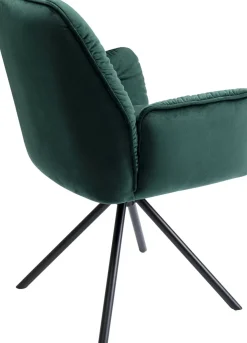 Karmstol Mila - Grön Stol med Armstöd - KARE Design