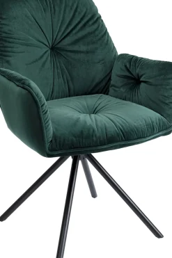 Karmstol Mila - Grön Stol med Armstöd - KARE Design