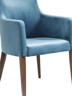 Karmstol Mode - Stol med Armstöd - Blå Sammet - KARE Design