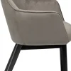 Karmstol Modino - Stol med armstöd, Grå sammet - KARE Design