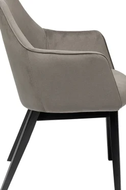 Karmstol Modino - Stol med armstöd, Grå sammet - KARE Design