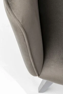 Karmstol Modino - Stol med armstöd, Grå sammet - KARE Design