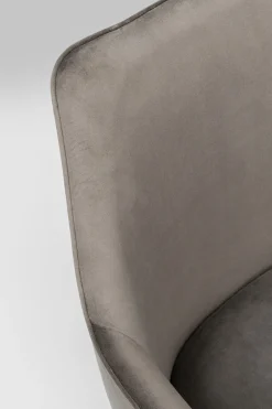 Karmstol Modino - Stol med armstöd, Grå sammet - KARE Design