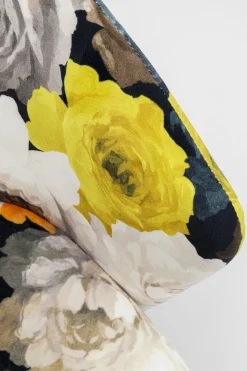 Karmstol Peony - Stol med Armstöd - Blommig Gul - KARE Design