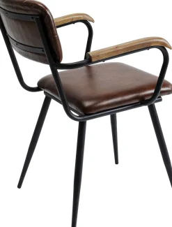 Karmstol Salsa - Brunt Läder - KARE Design