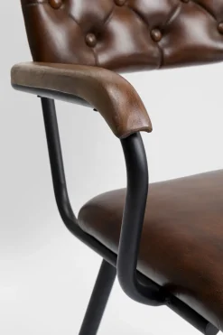 Karmstol Salsa - Brunt Läder - KARE Design