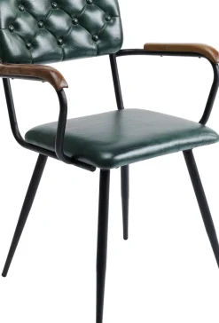Karmstol Salsa - Grön Läder - KARE Design