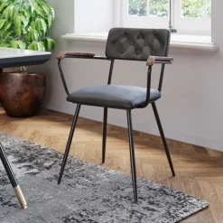 Karmstol Salsa - Grön Läder - KARE Design
