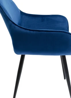 Karmstol San Fransisco - Stol med Armstöd - Blå Sammet/Svart - KARE Design