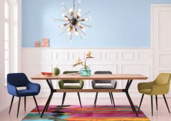 Karmstol San Fransisco - Stol med Armstöd - Mörkgrön Sammet/Svart - KARE Design