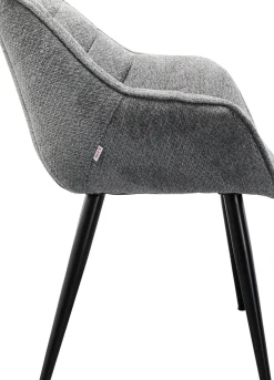 Karmstol Thelma - Stol med armstöd, Melange Grå - KARE Design
