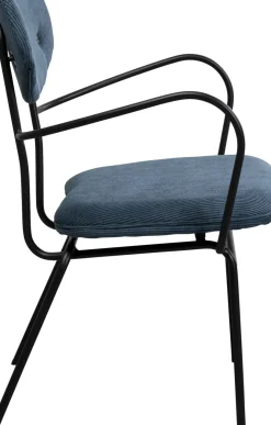Karmstol Viola - Blå Stol med Armstöd - KARE Design
