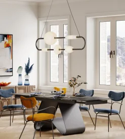 Karmstol Viola - Blå Stol med Armstöd - KARE Design