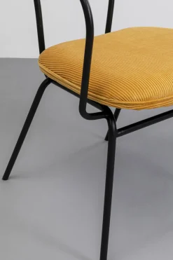 Karmstol Viola - Gul Stol med Armstöd - KARE Design