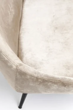 Kökssoffa East Side - Champagnefärgad Sammet, 154cm - KARE Design