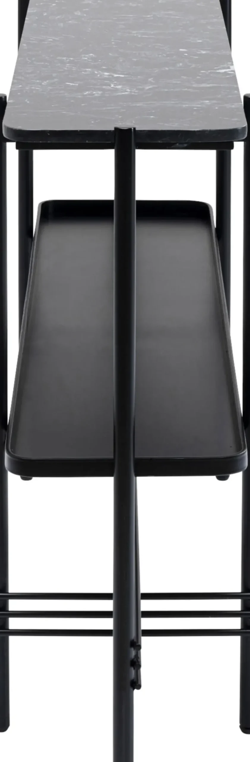 Konsolbord Bennet - Svart Stål/Marmor, 120x30cm - KARE Design