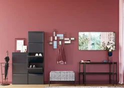 Konsolbord Bennet - Svart Stål/Marmor, 120x30cm - KARE Design