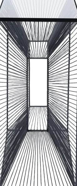 Konsolbord Dimension - Svart/Glas, 80,5x80,5cm - KARE Design