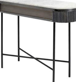Konsolbord Glenn - Mörkgrå Trästruktur, 80x100cm - KARE Design