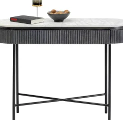 Konsolbord Glenn - Mörkgrå Trästruktur, 80x100cm - KARE Design