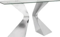 Konsolbord Gloria - Krom/Glas, 82x140cm - KARE Design