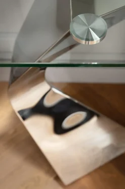 Konsolbord Gloria - Krom/Glas, 82x140cm - KARE Design