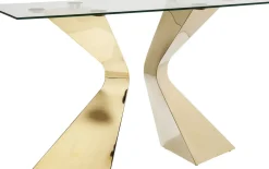 Konsolbord Gloria - Mässing/Glas, 82x140cm - KARE Design