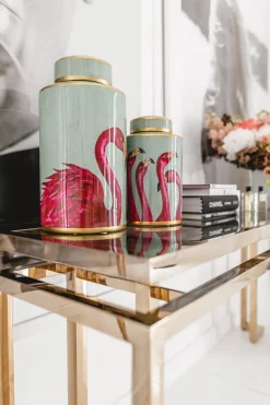 Konsolbord Gold Rush - Guld/Glas, 76x160cm - KARE Design