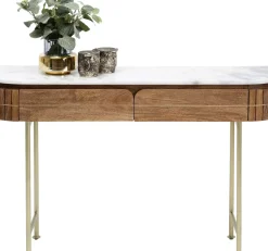 Konsolbord Grace - Trä/Marmor/Guld - KARE Design