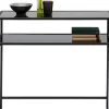 Konsolbord Loft - Svart Stål/Glas, 80x85cm - KARE Design