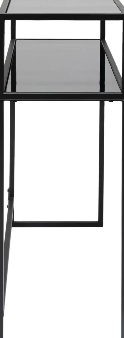 Konsolbord Loft - Svart Stål/Glas, 80x85cm - KARE Design