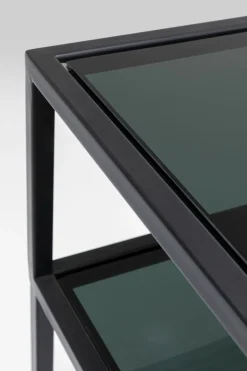 Konsolbord Loft - Svart Stål/Glas, 80x85cm - KARE Design